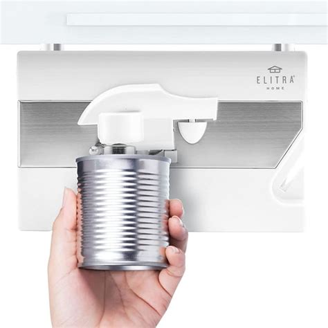 can opener stainless steel mounted under cabinet|elitera can opener under cabinet.